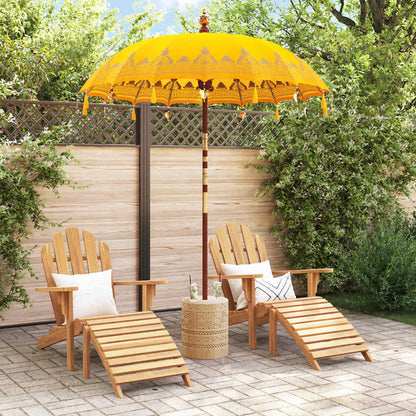 Balinese Parasol Yellow 180-190 cm Cotton and solid wood