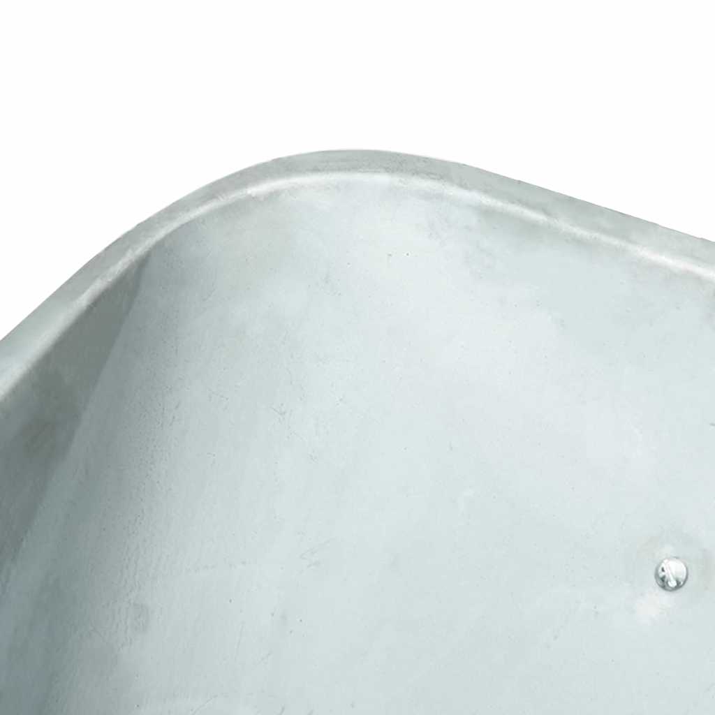 Wheelbarrow Silver and Black 141 x 60 x 57 cm Steel