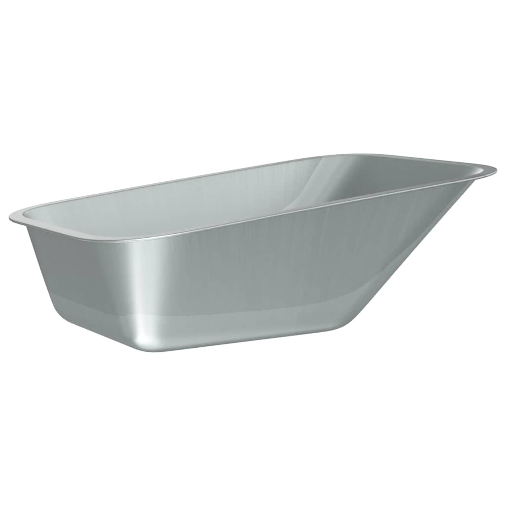 Wheelbarrow Tray Replacement Silver 88 x 60 x 32 cm Steel