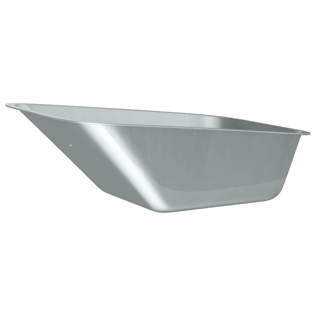 Wheelbarrow Tray Replacement Silver 88 x 60 x 32 cm Steel