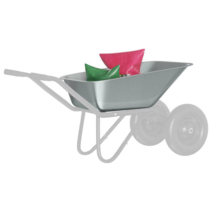 Wheelbarrow Tray Replacement Silver 88 x 60 x 32 cm Steel