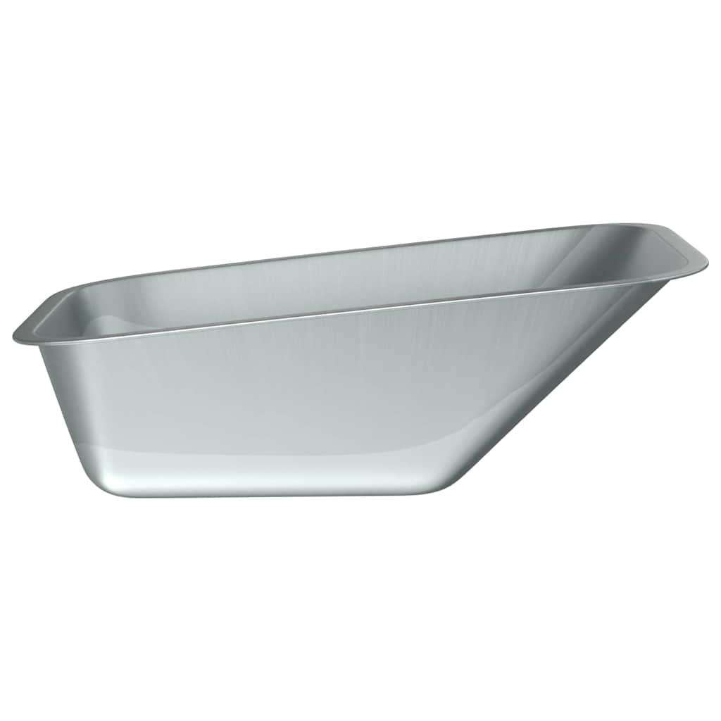 Wheelbarrow Tray Replacement Silver 88 x 60 x 32 cm Steel