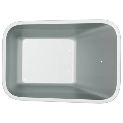 Wheelbarrow Tray Replacement Silver 88 x 60 x 32 cm Steel