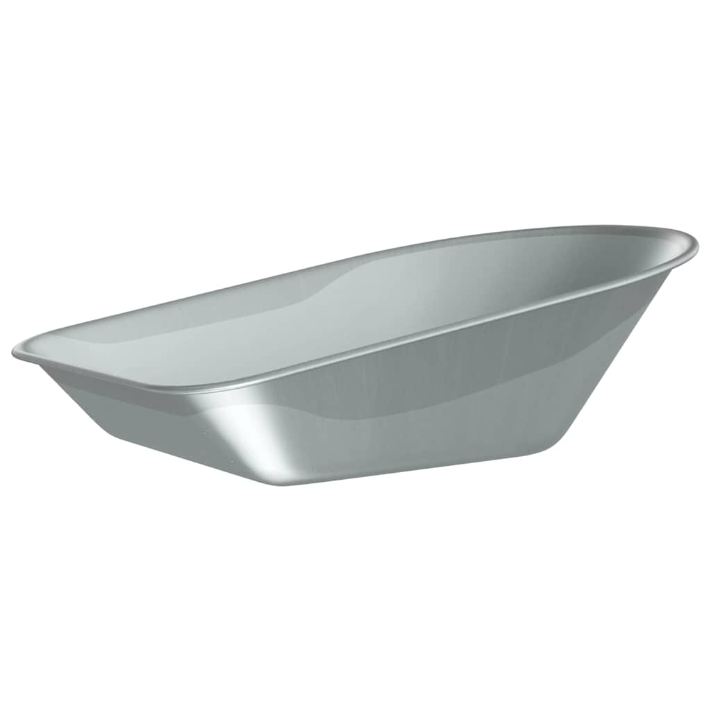 Wheelbarrow Tray Replacement Silver 90 x 63 x 28 cm Steel