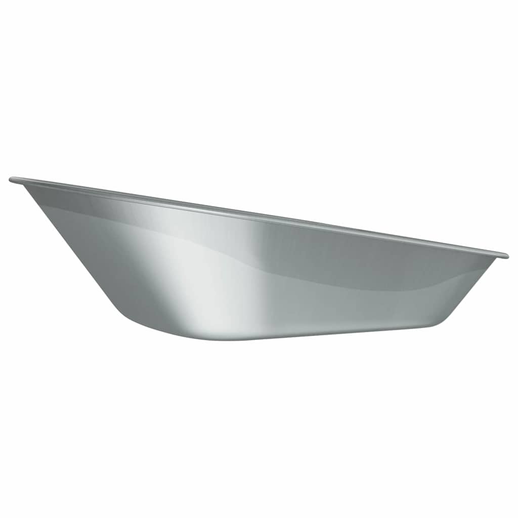 Wheelbarrow Tray Replacement Silver 90 x 63 x 28 cm Steel