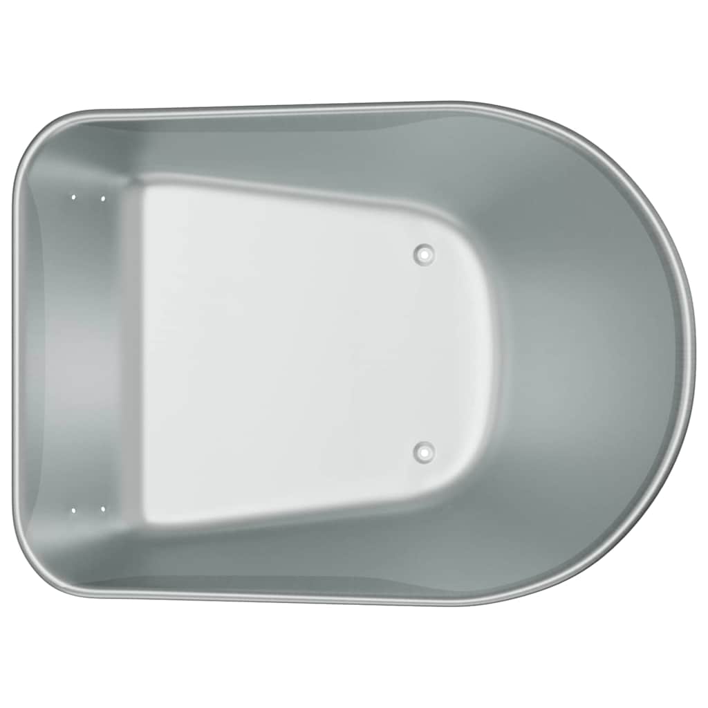 Wheelbarrow Tray Replacement Silver 90 x 63 x 28 cm Steel