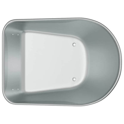 Wheelbarrow Tray Replacement Silver 90 x 63 x 28 cm Steel