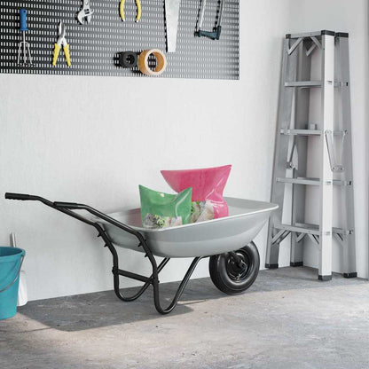 Wheelbarrow Tray Replacement Silver 80 x 60 x 25 cm Steel