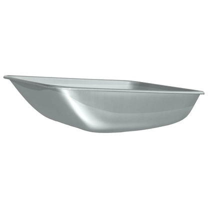Wheelbarrow Tray Replacement Silver 80 x 60 x 25 cm Steel