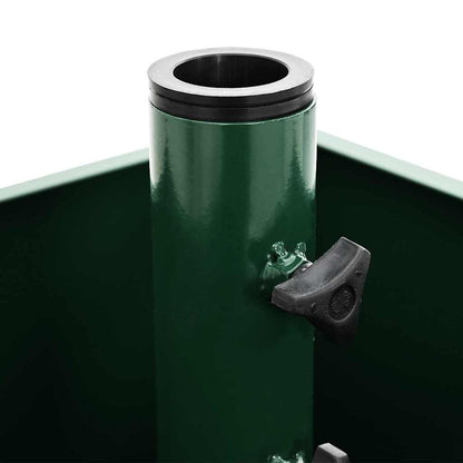 Parasol Base Manual Green 45 x 45 x 45 cm Steel