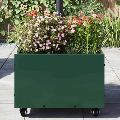 Parasol Base Manual Green 45 x 45 x 45 cm Steel