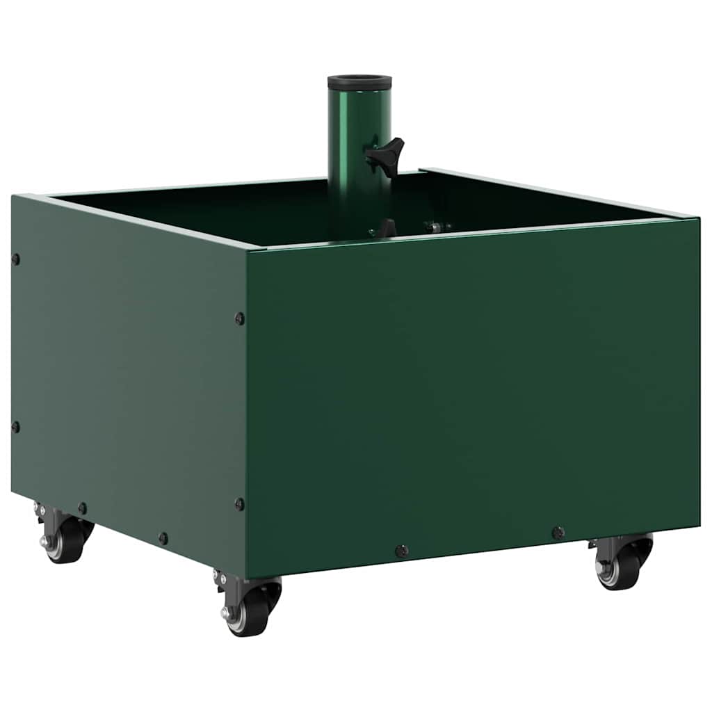 Parasol Base Manual Green 45 x 45 x 45 cm Steel