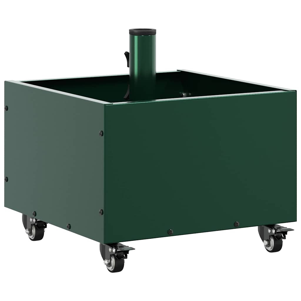 Parasol Base Manual Green 45 x 45 x 45 cm Steel