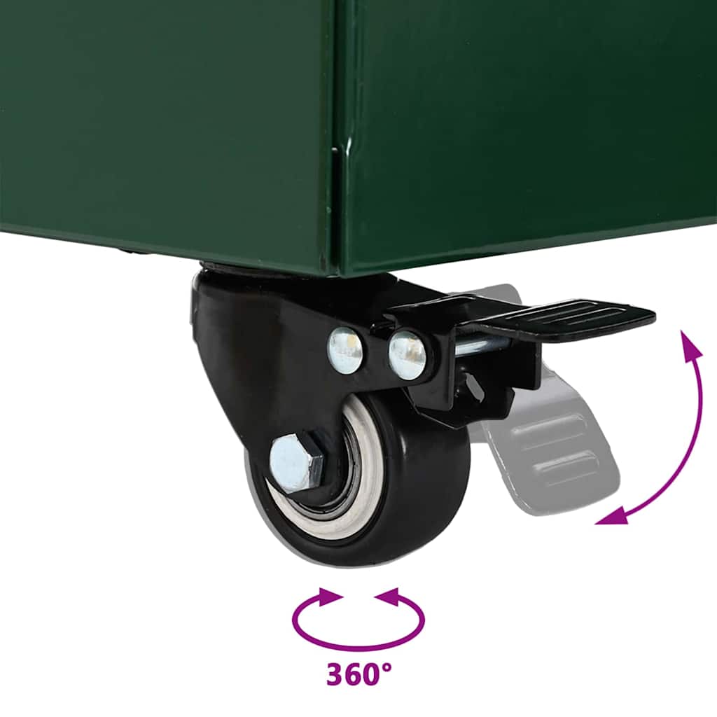 Parasol Base Manual Green 45 x 45 x 45 cm Steel