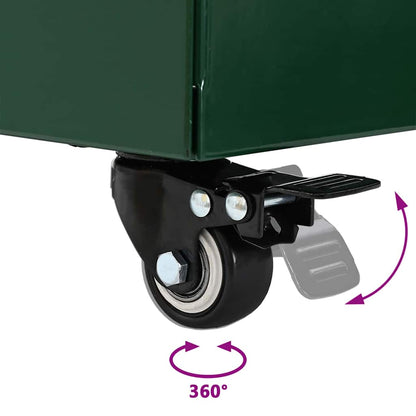 Parasol Base Manual Green 45 x 45 x 45 cm Steel