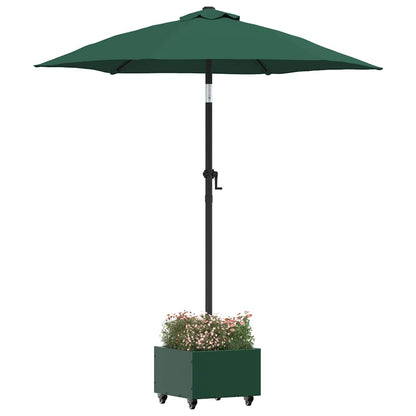 Parasol Base Manual Green 45 x 45 x 45 cm Steel