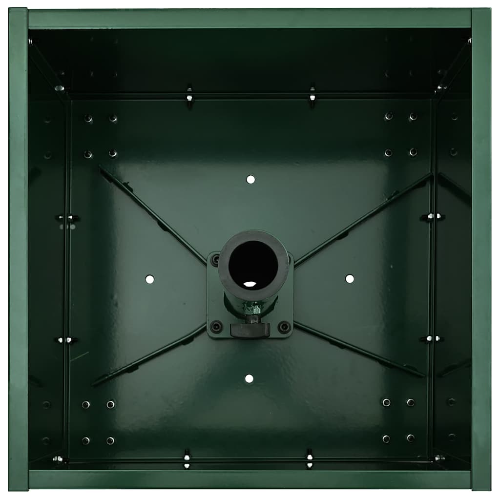 Parasol Base Manual Green 45 x 45 x 45 cm Steel