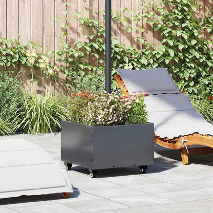 Parasol Base Manual Anthracite 45 x 45 x 45 cm Steel