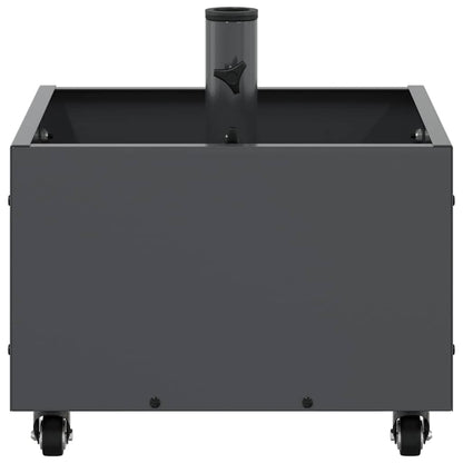 Parasol Base Manual Anthracite 45 x 45 x 45 cm Steel