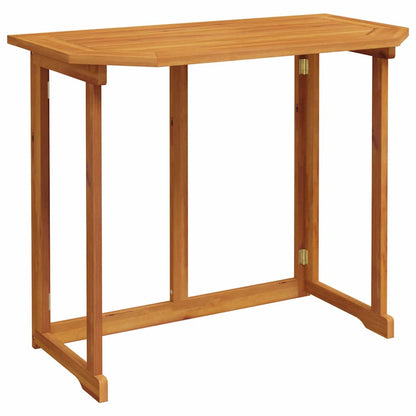Garden Bench Set 4 pcs Brown Solid Acacia Wood
