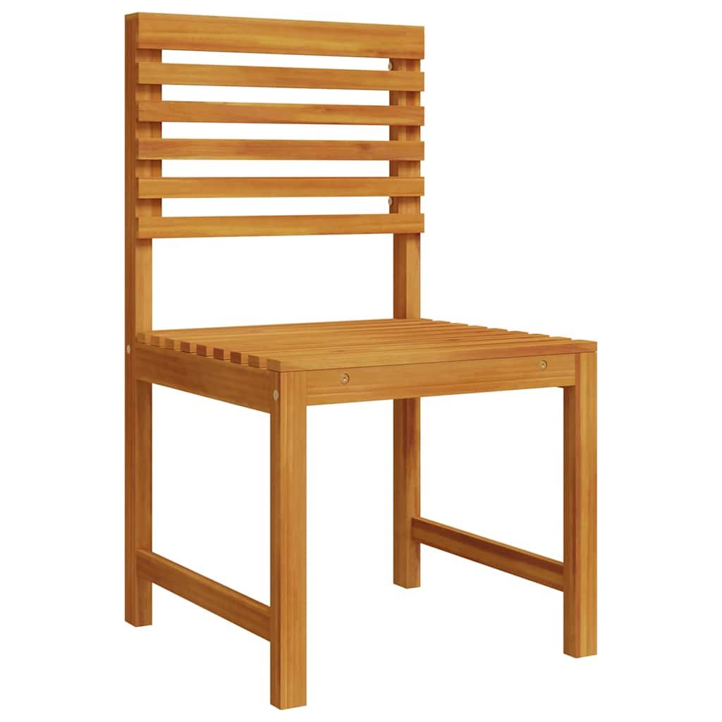 Garden Bistro Set 6 pcs Brown Solid Acacia Wood