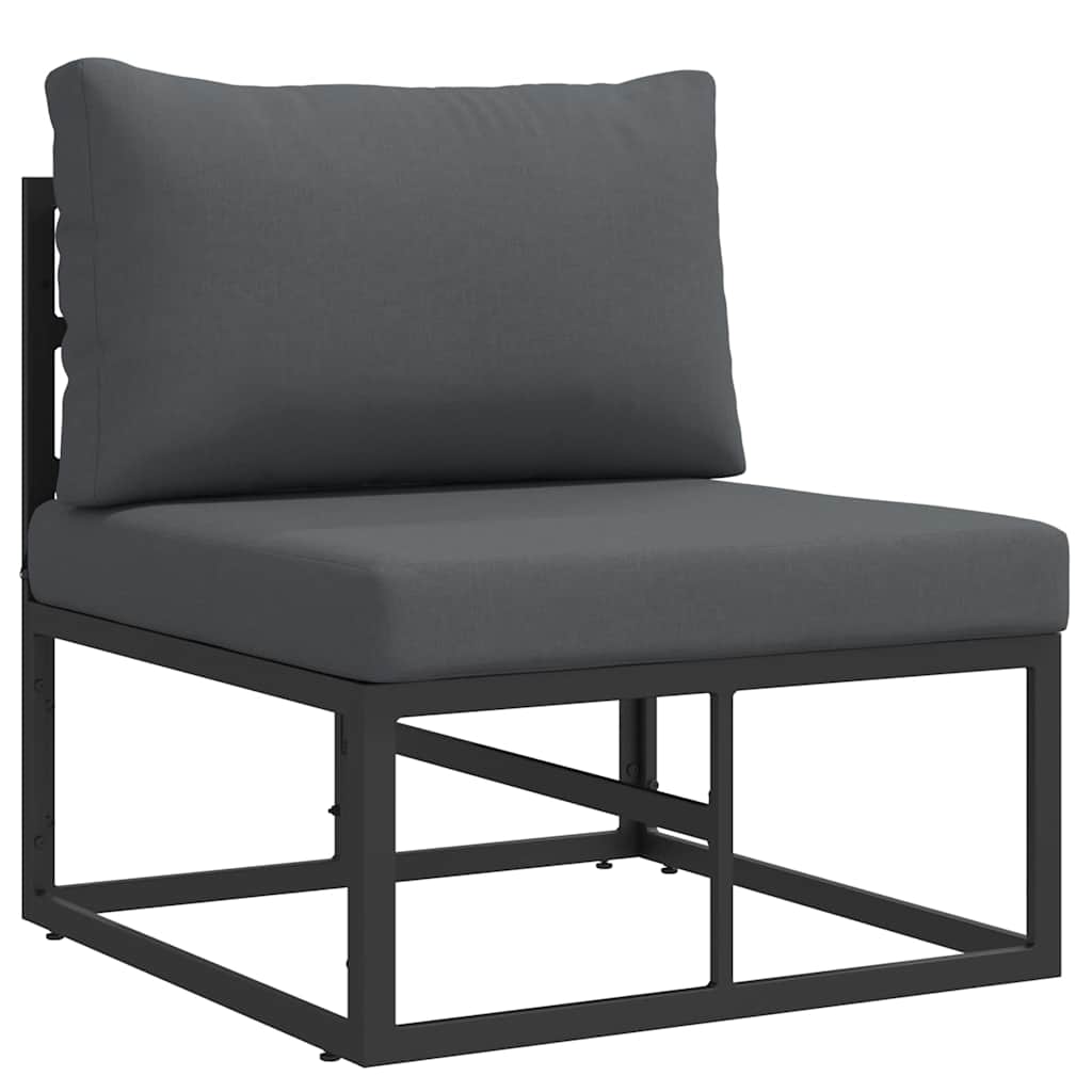 Outdoor Furniture 3 Piece Black and Anthracite Metal