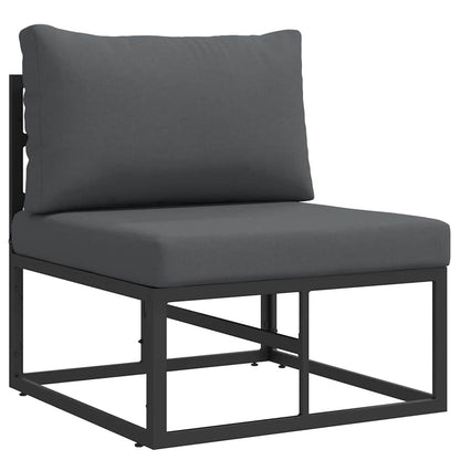 Outdoor Furniture 3 Piece Black and Anthracite Metal