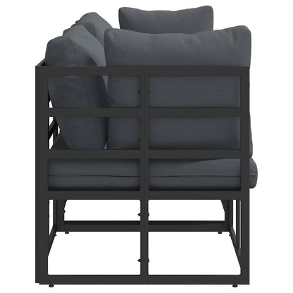 Outdoor Furniture 3 Piece Black and Anthracite Metal