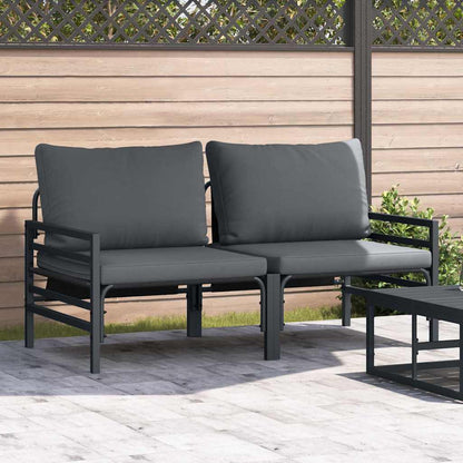 Outdoor Furniture 2 pcs Anthracite 80 x 80 x 71 cm Steel