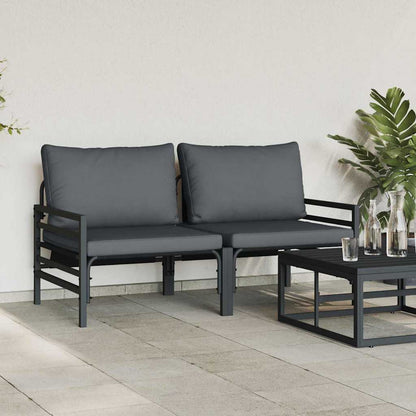 Outdoor Furniture 2 pcs Anthracite 80 x 80 x 71 cm Steel
