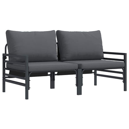 Outdoor Furniture 2 pcs Anthracite 80 x 80 x 71 cm Steel