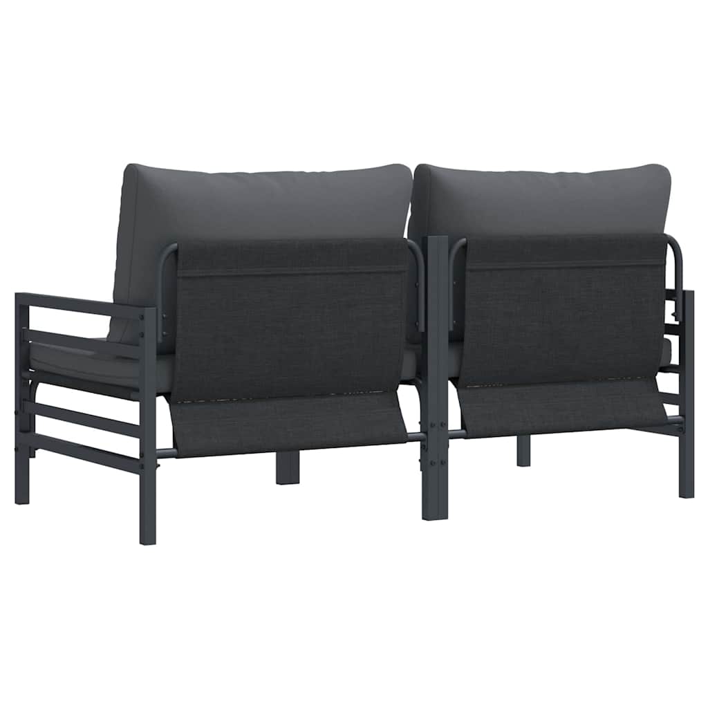 Outdoor Furniture 2 pcs Anthracite 80 x 80 x 71 cm Steel