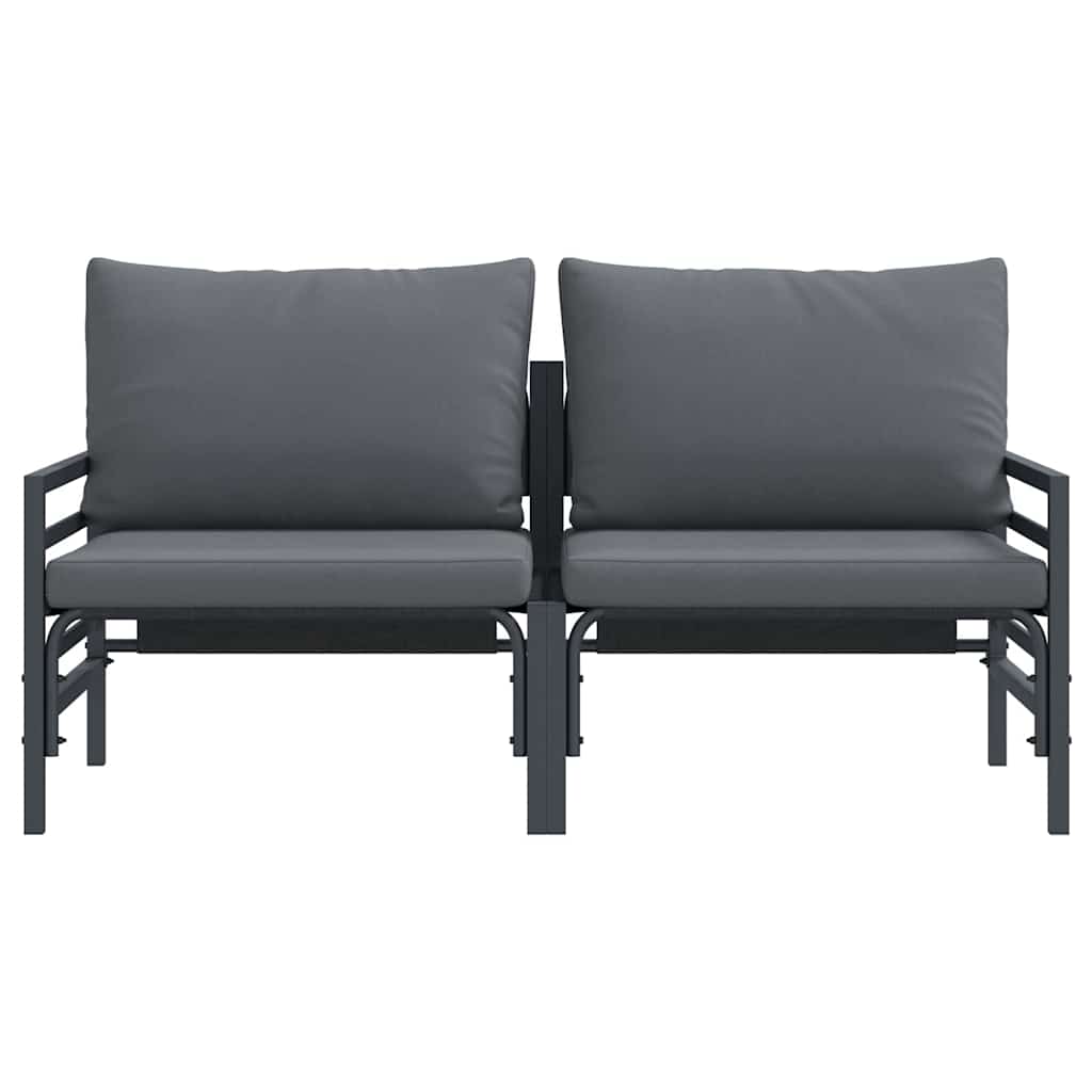 Outdoor Furniture 2 pcs Anthracite 80 x 80 x 71 cm Steel