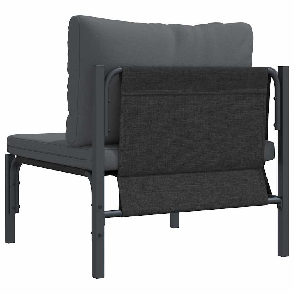 Outdoor Furniture with Cushion Anthracite 80 x 80 x 71 cm Steel
