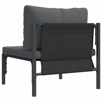 Outdoor Furniture with Cushion Anthracite 80 x 80 x 71 cm Steel