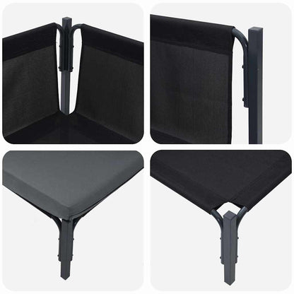 Outdoor Furniture 2 pcs Anthracite 80 x 80 x 71 cm Steel