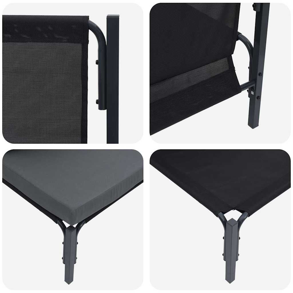 Outdoor Furniture 3 Piece Anthracite 80 x 80 x 71 cm Steel