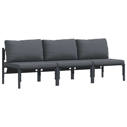 Outdoor Furniture 3 Piece Anthracite 80 x 80 x 71 cm Steel