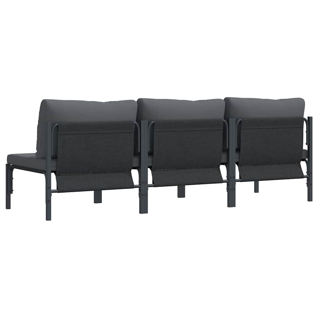 Outdoor Furniture 3 Piece Anthracite 80 x 80 x 71 cm Steel