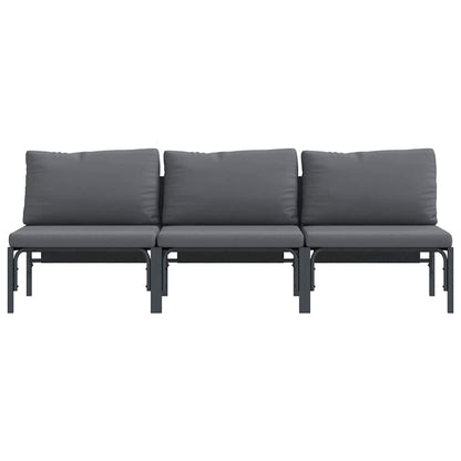 Outdoor Furniture 3 Piece Anthracite 80 x 80 x 71 cm Steel
