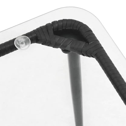 Garden Table Black 80 x 40 x 45 cm Poly Rattan