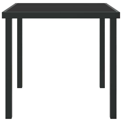 Garden Table Black 80 x 80 x 73 cm Metal