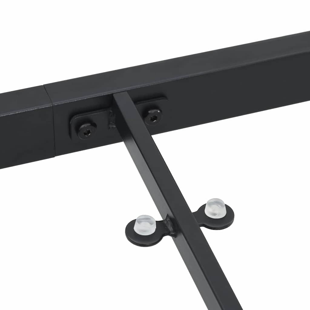 Garden Table Black 140 x 70 x 73 cm Metal