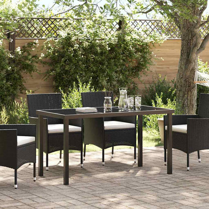 Garden Table Black 140 x 70 x 73 cm Metal