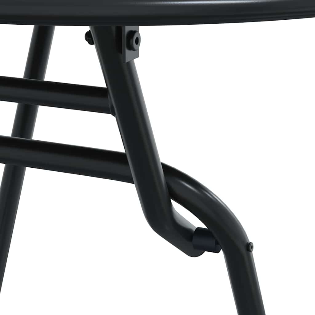Garden Bistro Set Folding 3 pcs Anthracite Steel