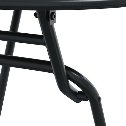Garden Bistro Set Folding 3 pcs Anthracite Steel