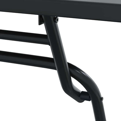 Garden Bistro Set Folding 3 pcs Anthracite Steel