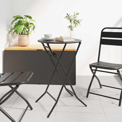Garden Table Folding Anthracite 50 x 50 x 72 cm Metal