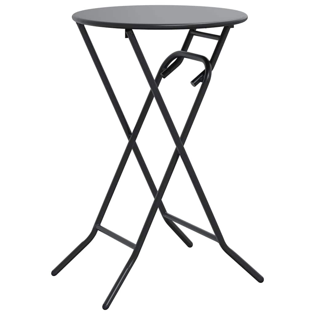 Garden Table Folding Anthracite 50 x 50 x 72 cm Metal