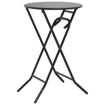 Garden Table Folding Anthracite 50 x 50 x 72 cm Metal